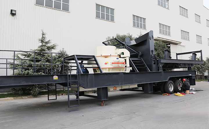 移動鵝卵石制砂機(jī) 移動鵝卵石制砂機(jī)