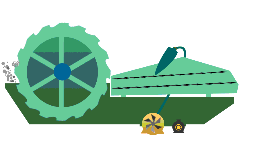 洗砂細砂回收脫水一體機工作原料動圖